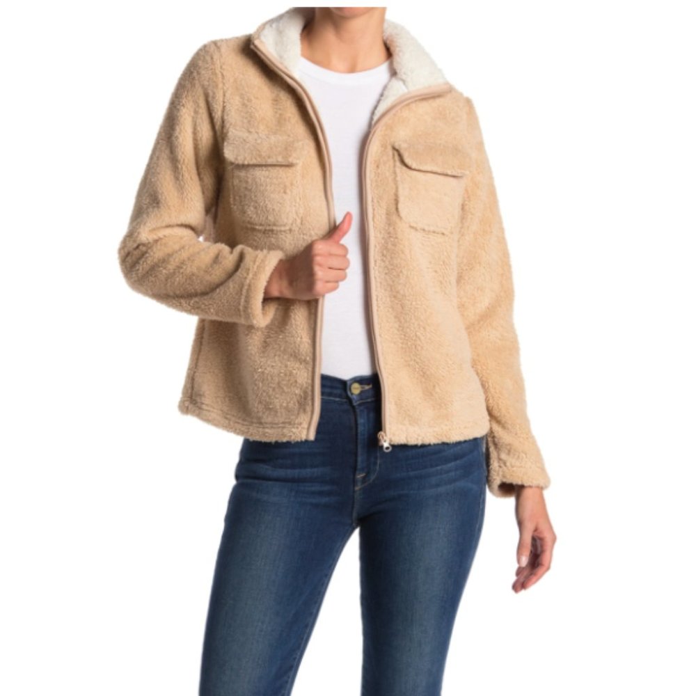 Olivia Sky Faux Shearling Zip Jacket